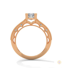 1.0 Ct. Princess-Cut Lab Diamond Engagement Ring