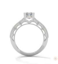 1.0 Ct. Princess-Cut Lab Diamond Engagement Ring