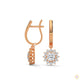 1.10 CT. Diamond Sunburst Drop Earrings