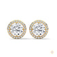 1.10 CT. Halo Diamond Stud Earrings