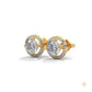 1.10 CT. Halo Diamond Stud Earrings