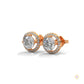 1.10 CT. Halo Diamond Stud Earrings