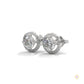 1.10 CT. Halo Diamond Stud Earrings