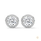 1.10 CT. Halo Diamond Stud Earrings