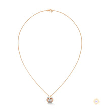 1.10 CT. Oval Halo Diamond Pendant