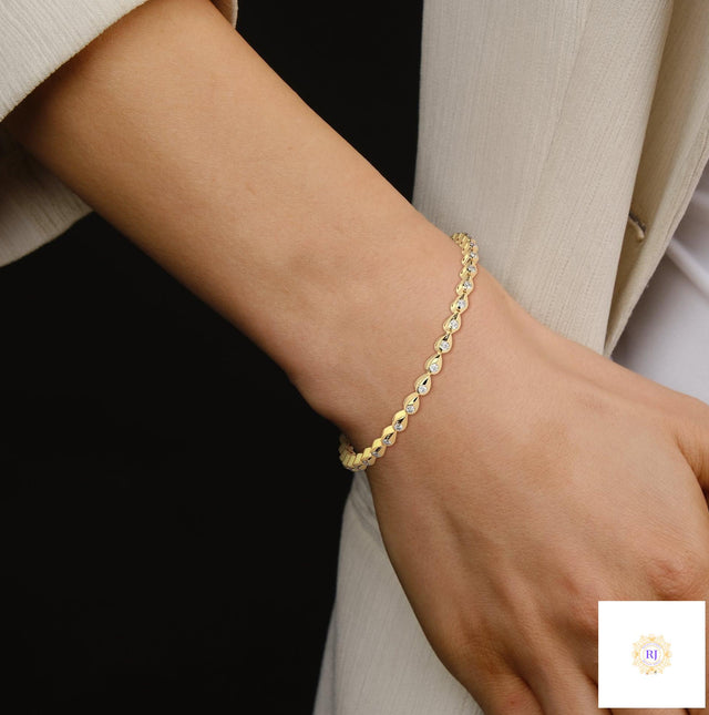 1.20 Ct. Twist Link Lab Diamond Bracelet