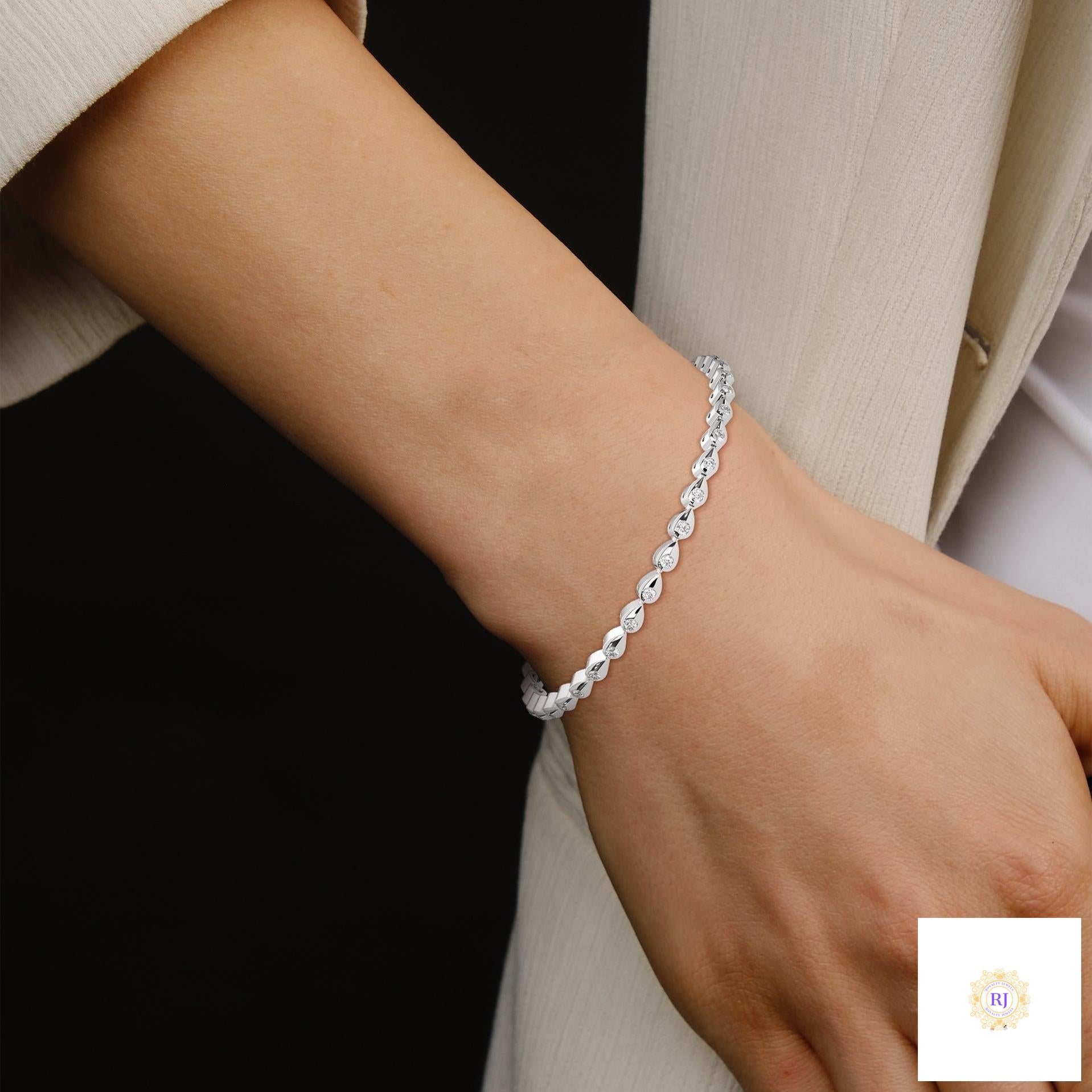 1.20 Ct. Twist Link Lab Diamond Bracelet