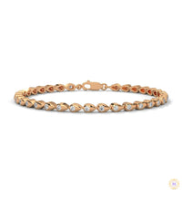 1.20 Ct. Twist Link Lab Diamond Bracelet