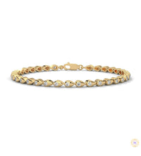 1.20 Ct. Twist Link Lab Diamond Bracelet