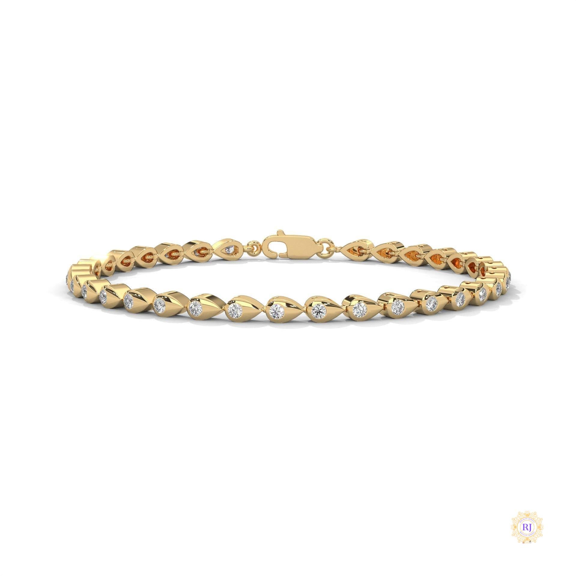 1.20 Ct. Twist Link Lab Diamond Bracelet