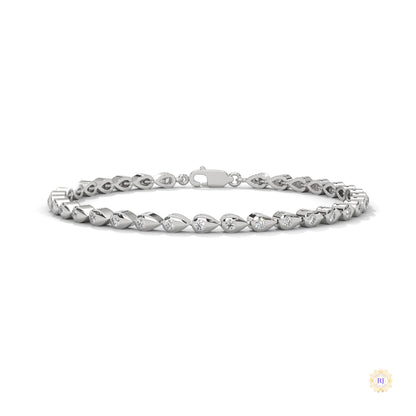 1.20 Ct. Twist Link Lab Diamond Bracelet