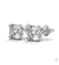 1.25 CT. Cushion-Cut Diamond Stud Earrings