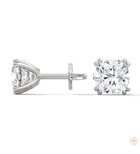 1.25 CT. Cushion-Cut Diamond Stud Earrings