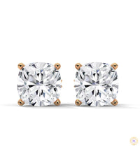 1.25 CT. Cushion-Cut Lab Diamond Studs
