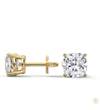 1.25 CT. Cushion-Cut Lab Diamond Studs