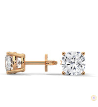 1.25 CT. Cushion-Cut Lab Diamond Studs