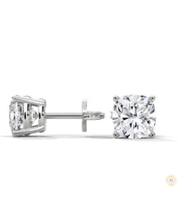 1.25 CT. Cushion-Cut Lab Diamond Studs