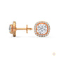 1.25 CT. Cushion Halo Diamond Stud Earrings