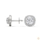 1.25 CT. Cushion Halo Diamond Stud Earrings