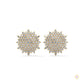 1.25 CT. Floral Diamond Cluster Stud Earrings