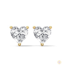 1.25 CT. Heart Lab Diamond Studs