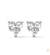 1.25 CT. Heart Lab Diamond Studs