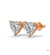 1.25 CT. Heart Lab Diamond Studs