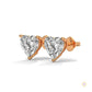 1.25 CT. Heart Lab Diamond Studs
