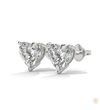 1.25 CT. Heart Lab Diamond Studs