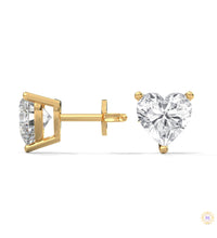 1.25 CT. Heart Lab Diamond Studs