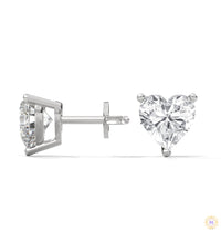 1.25 CT. Heart Lab Diamond Studs