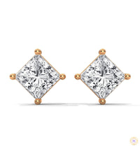 1.25 CT. Princess-Cut Lab Diamond Studs