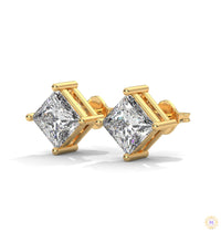 1.25 CT. Princess-Cut Lab Diamond Studs
