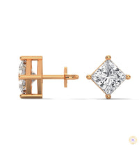 1.25 CT. Princess-Cut Lab Diamond Studs