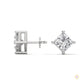 1.25 CT. Princess-Cut Lab Diamond Studs