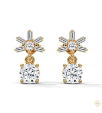 1.25 CT. Starburst Diamond Drop Earrings