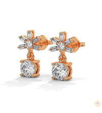 1.25 CT. Starburst Diamond Drop Earrings