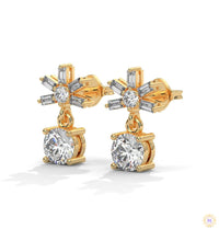 1.25 CT. Starburst Diamond Drop Earrings