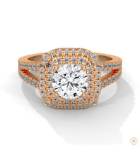 1.25 Ct. Lab Diamond Halo Engagement Ring