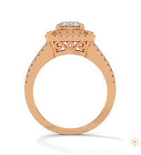 1.25 Ct. Lab Diamond Halo Engagement Ring