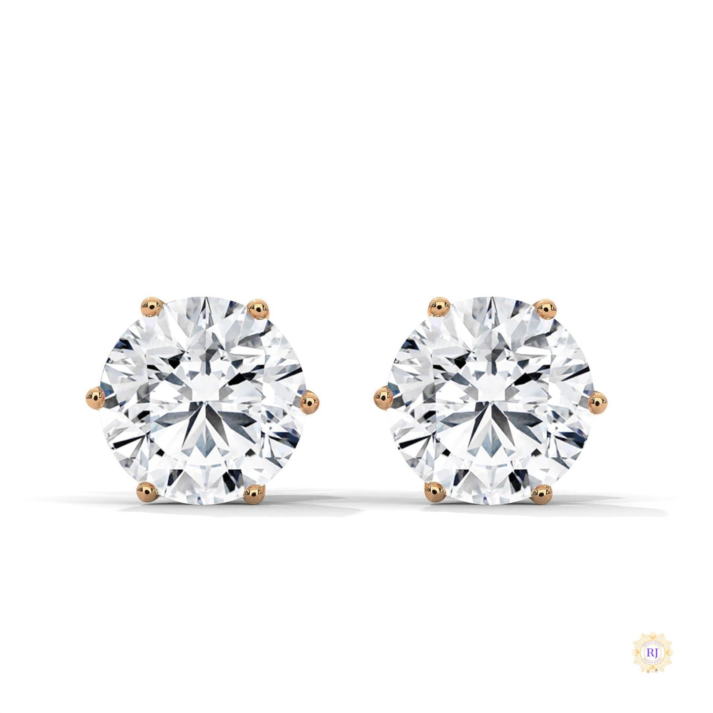 1.30 CT. 6-Prong Round Lab Diamond Studs