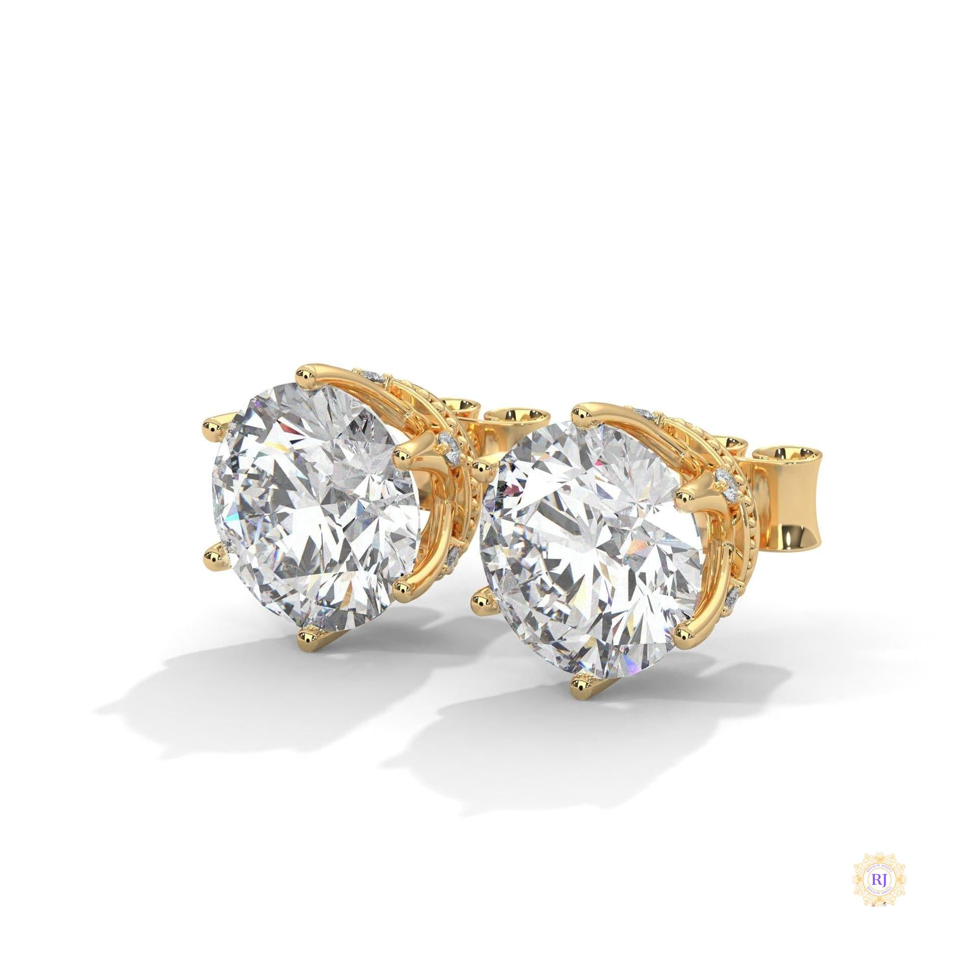 1.30 CT. 6-Prong Round Lab Diamond Studs