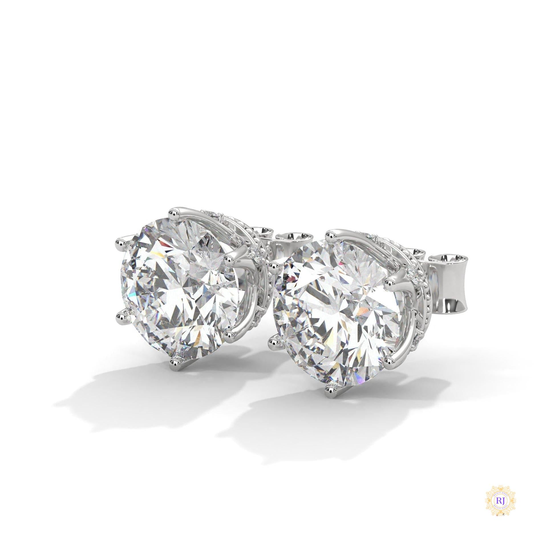 1.30 CT. 6-Prong Round Lab Diamond Studs