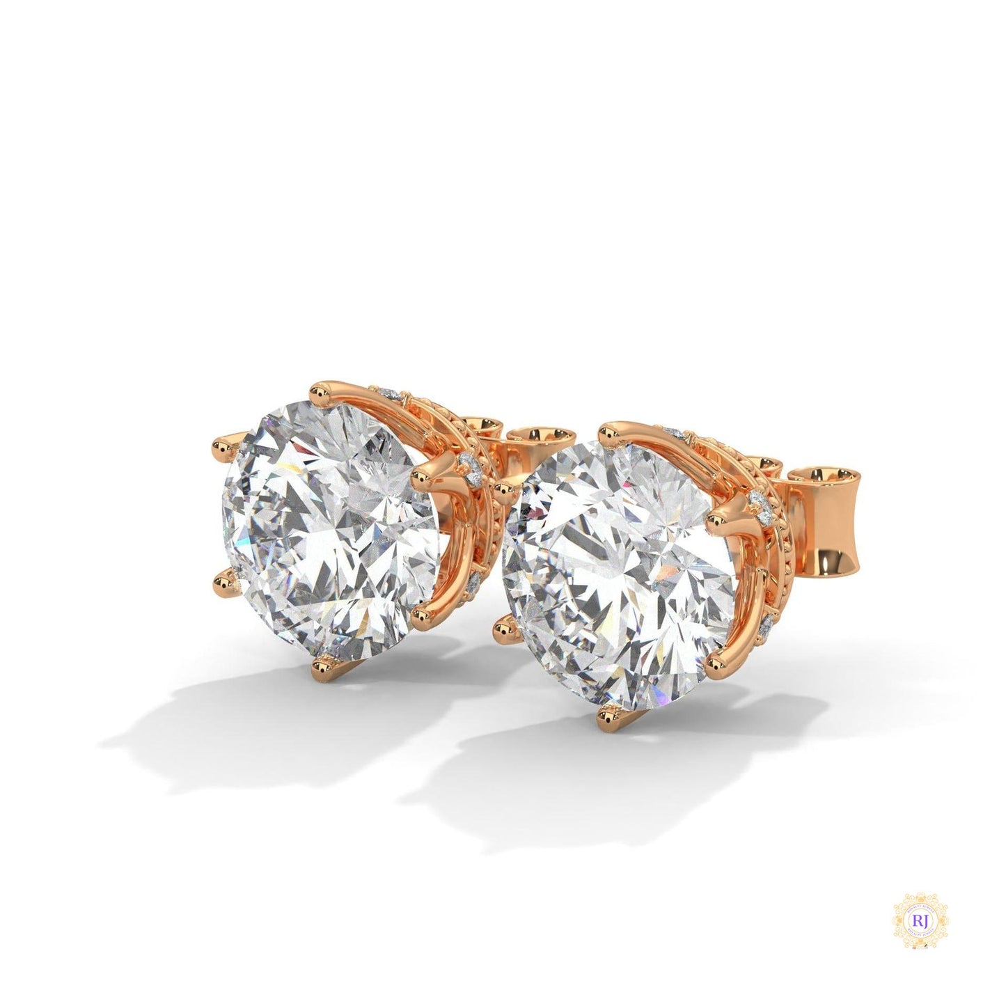 1.30 CT. 6-Prong Round Lab Diamond Studs