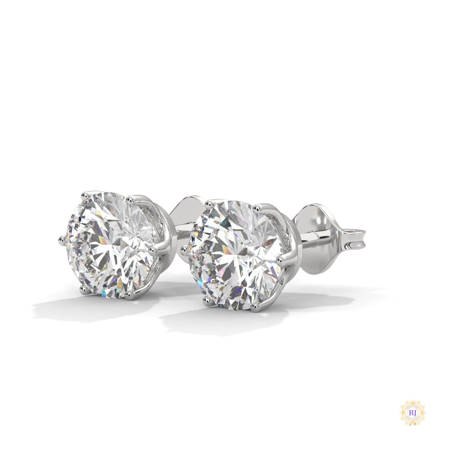 1.30 CT. 6-Prong Round Lab Diamond Studs