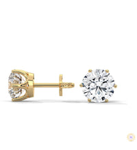 1.30 CT. 6-Prong Round Lab Diamond Studs