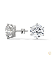 1.30 CT. 6-Prong Round Lab Diamond Studs