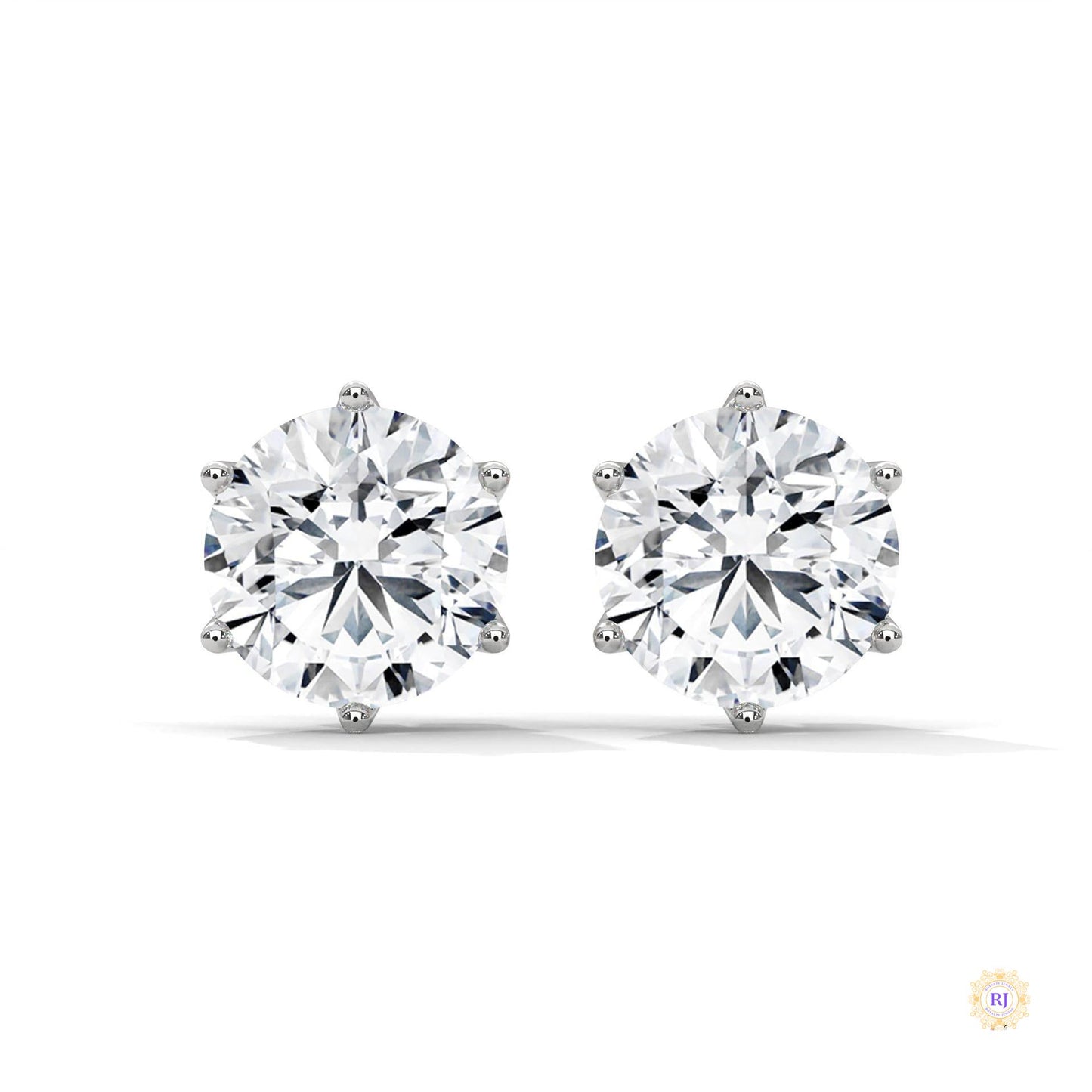 1.30 CT. 6-Prong Round Lab Diamond Studs