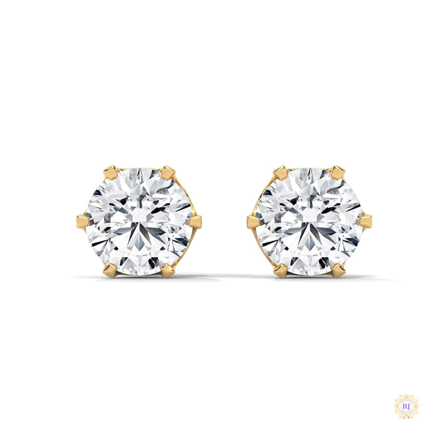 1.30 CT. 6-Prong Solitaire Diamond Studs