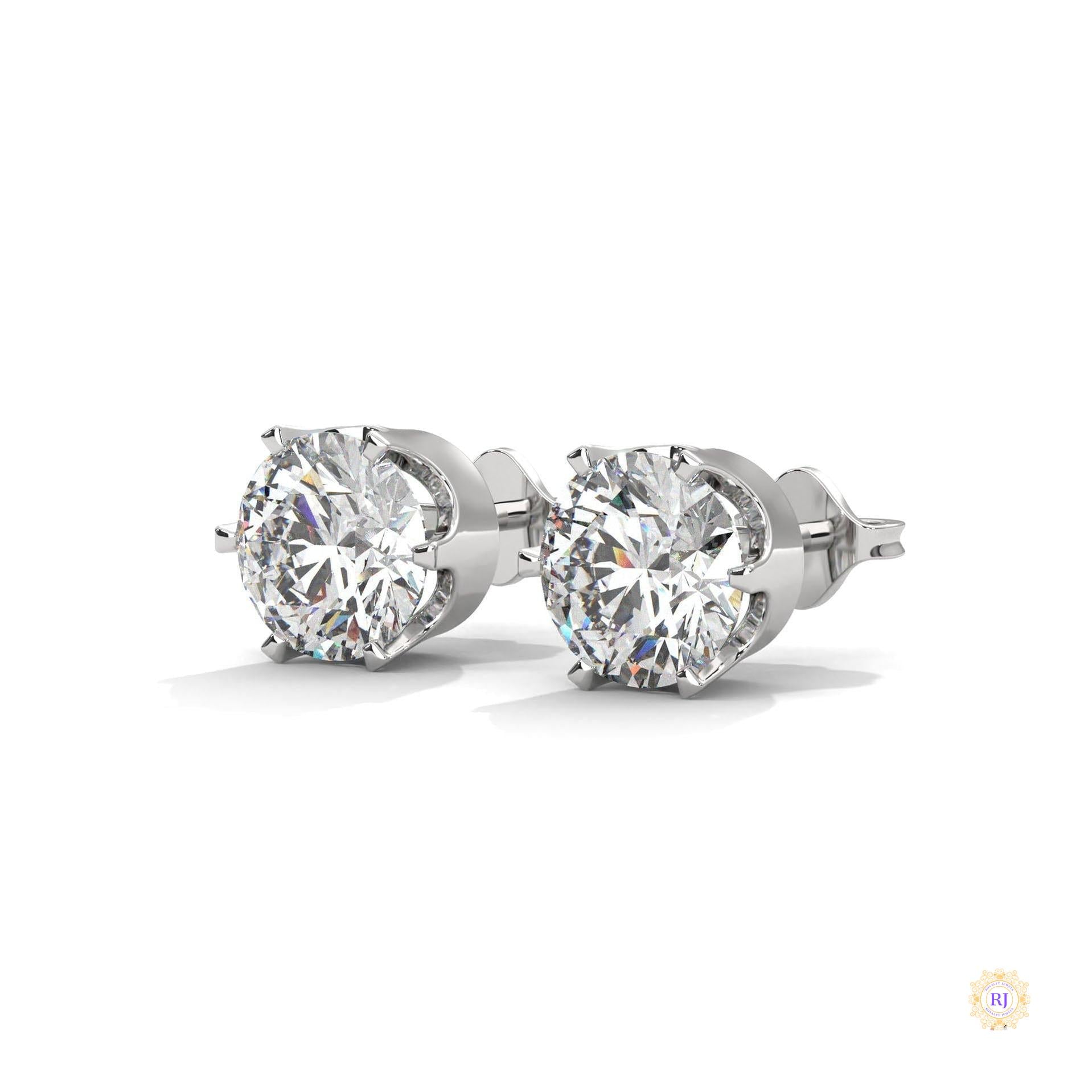 1.30 CT. 6-Prong Solitaire Diamond Studs